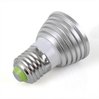 3W E27 85~265V AC RGB LED Cool Color Change Light Bulb Lamp + Remote