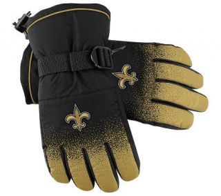 NFL New Orleans Saints 2009 Sideline Player Winter Gloves —