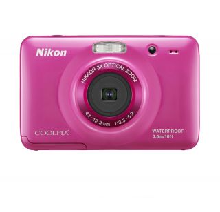 Nikon Coolpix S30 Waterproof Digital Camera Pink Nikon USA Warranty