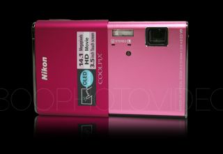 nikon coolpix s80 14 1mp digital camera pink new imaging resolution