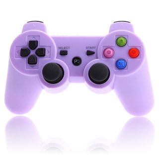 Purple Wireless Bluetooth Video Game Controller for Sony PS3 Game