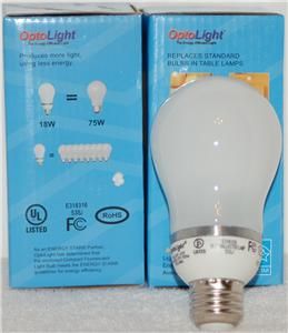 24 Compact Fluorescent Light BULBS18 75W Looks Like Regular Bulb