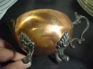 rogers copper silver plate creamer sugar this is a nice copper and