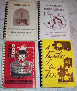  , Church, Fund Raising Spiral Cookbooks. Included are as follows