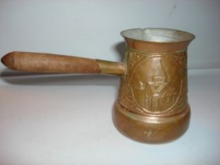 Vintage Armenian Coffee Pot Maker Famous Church Engrave