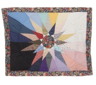 Lovely Spectrum Handcrafted Quilted Sham —