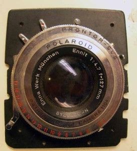 Prontor Polaroid Shutter with Enna Wark Ennit 1:4.7 F127mm Lens