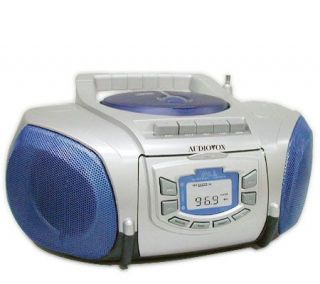 Audiovox CD1793 Digital AM/FM Stereo CassetteCD Boombox —