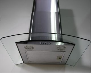 The pictures above show just how beautiful the cooker hood looks in a