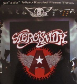 New Aerosmith Plush A Wings Plush Fleece Throw Blanket Rock Band Gift