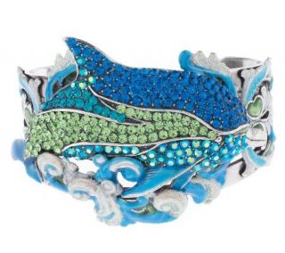 Kirks Folly Princess of the Seas Dolphin Cuff Bracelet —