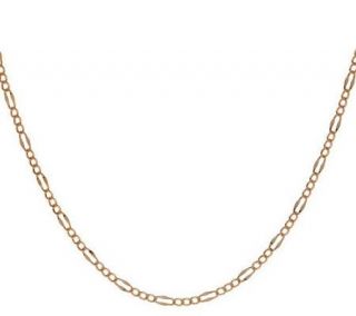 22 Oval Curb Link Chain Necklace, 14K Gold 1.6g —