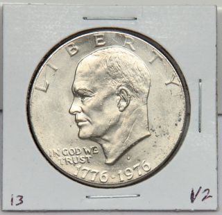 1976 D Eisenhower Dollar Coin Ike Variety 2 or Type 2