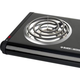  Decker DB1002B Double Burner Portable Electric Cooktop w/ Two Burners