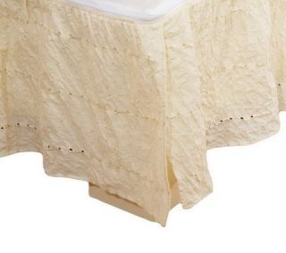 Zip A Ruffle Zip on/Zip off Full Size Eyelet Bed Skirt   H167825