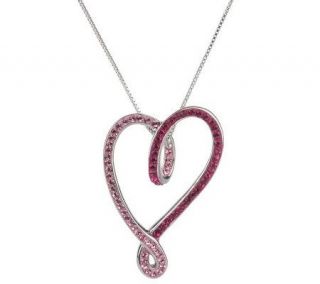 Chelsea Taylor Sterling Crystal Open Heart Necklace —