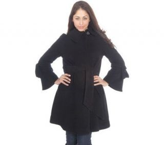 George Simonton A Line Jacket w/ Bell Sleeve and Self Belt —