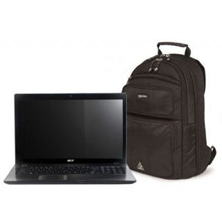 Acer 17.3 Notebook w/Quad Core, 4GB RAM, 500GB& Backpack —