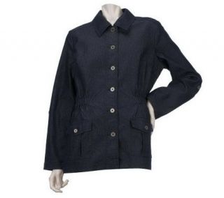 Denim & Co. Long Sleeve Button Front Shawl Collar Knit Jacket