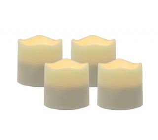 Pacific Accents Set of 4 Sunken Tea Lights with6 Hour Timer — 