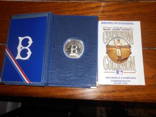 Cooperstown Collection Brooklyn Dodgers Commemorative Silver Coin