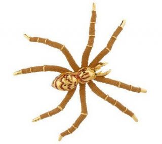 Joan Rivers Enameled Spider Pin —