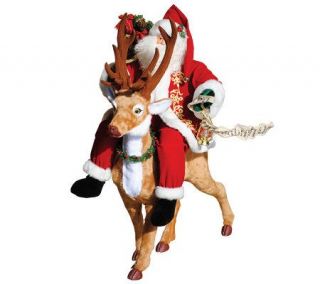 Santa Riding Reindeer by Santas Workshop —