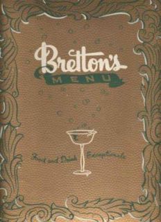 Brettons Restaurant Copper Lounge Menu Kansas City