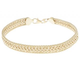 EternaGold 8 Diamond Cut Woven Bracelet 14K Gold, 6.7g —
