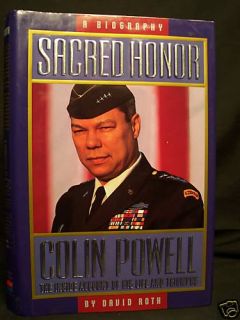 Sacred Honor by David Roth Colin Powell Great Read 031060480X