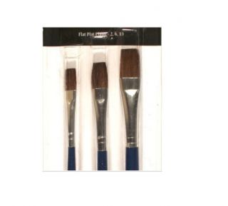 Loew Cornell Sable Ox Hair Paint Brushes 672 3 Pack