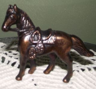  ANTIQUE VINTAGE TOY HORSE METAL BREYER LIKE HORSE COLLECTIBLE TOYS