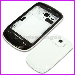 Original Full Housing Faceplate Samsung Corby II 2 S3850 White