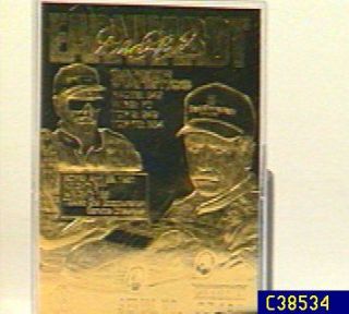 Dale Earnhardt Ltd. Edition 23K Gold Foil Card —