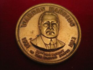  Warren G Harding Bronze Collector Coin