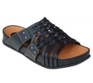 Kalso Earth Shoe Rhapsody Leather Slide Sandals —