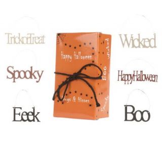 Quacker Factory Set of 36 Halloween Word Ornaments in Gift Box