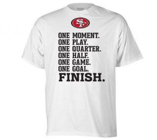 NFL San Francisco 49ers Finish Short Sleeve T Shirt   White — 