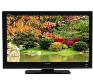 Sharp 32 Diagonal 720p AQUOS LCD HDTV   Black —