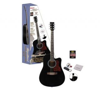 Spectrum AIL 128 Full Size Black Cutaway Acoustic Guitar   E256138