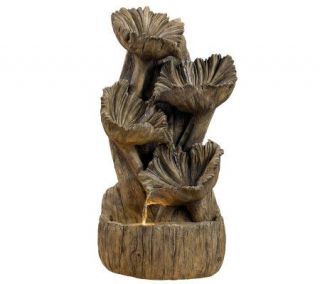 Kenroy Home Wood Flower Wall/Table Fountain —