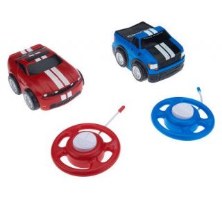Set of 2 Pre School Cushion Top Remote Control Vehicles —