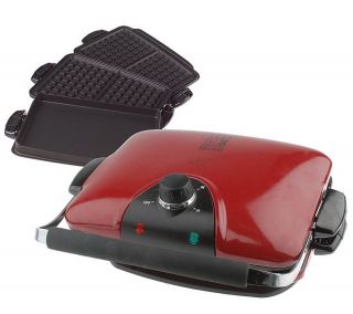 George Foreman G5 Grill with Interchangeable Grill, Griddle & Waffle 