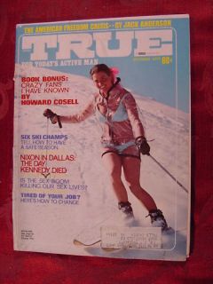 True Magazine December 1973 Skiing Howard Cosell