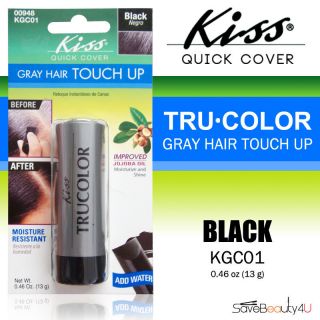 Kiss Quick Cover Tru Color Gray Hair Touch Up Stick Black KGC01