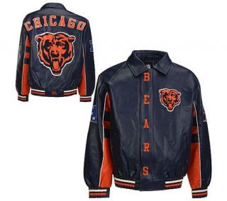 NFL Chicago Bears Faux Leather Jacket —