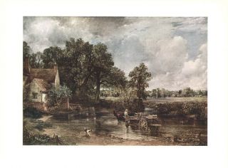 John Constable Authentic Vintage Print Made in 1939 The Haywain