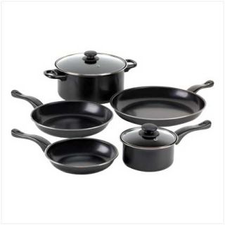 Graphite Nonstick Cookware Set Pots Pans Cooking Kit New
