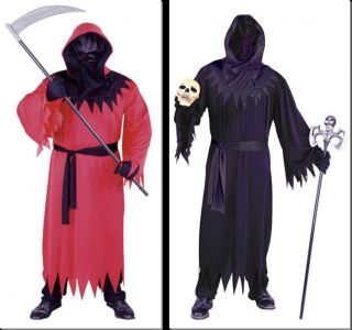  Hidden Face Mask Fencing Horror Robe Mens Plus Size Costume New