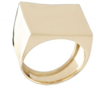 EternaGold Bold Polished Square Ring 14K Gold —